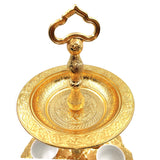 Turkish Coffee Set Mirra, Arabic Coffee Serving Cups Set Two Tier Cake Stand Afternoon Tea Wedding Plates Party