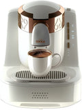 My desire Whopping OK001W Automatic 120V Turkish/Greek Coffee Machine, White/Copper (Silver)