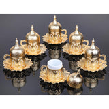 Seti 6 English coffee cap set Arabic coffee set handmade tea cups cap kit set Espresso coffee set of copper