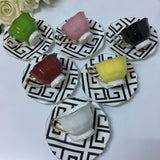 Porcelain Coffee Cups and Saucers Set High Quality Ceramic Coffee Mugs Best for Home Decoration Demistasse Coffee Set