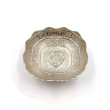 Silver Plated Fruit Plate Candy Cupcake Serving Tray Round Cupcake Holder Dessert Display Plate Serving Tray