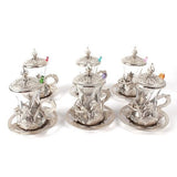 Turkish Tea Glass Cups Set ( With Teaspoon Gift)