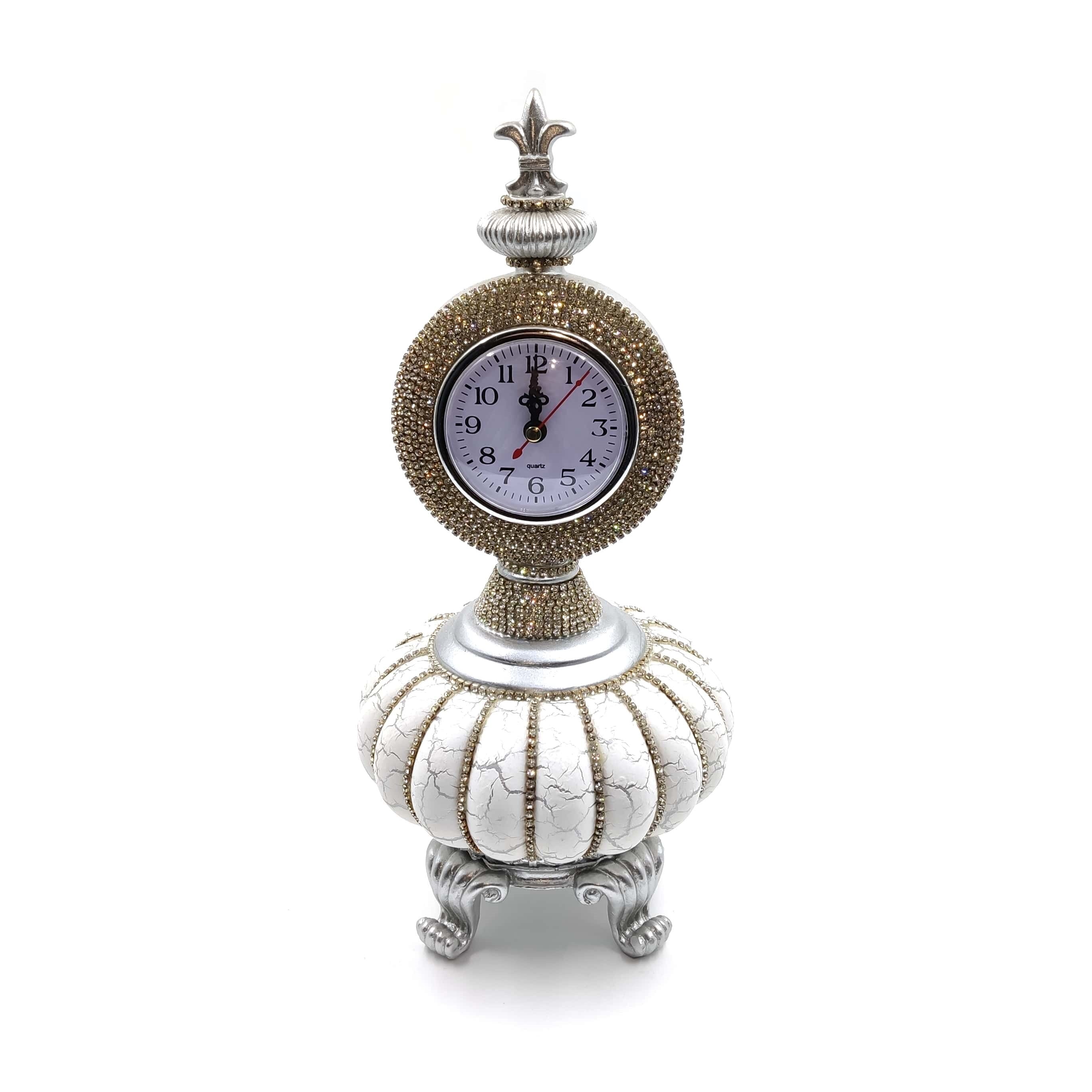 Islamic Frames , Desk Clock, Table Clocks, Decor, Objects, Crystal Silver, Arabic, business Gifts, Muslim Wedding, Tulip