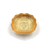 Golden Plated Fruit Plate Candy Cupcake Serving Tray Round Cupcake Dessert Display Plate Serving Tray