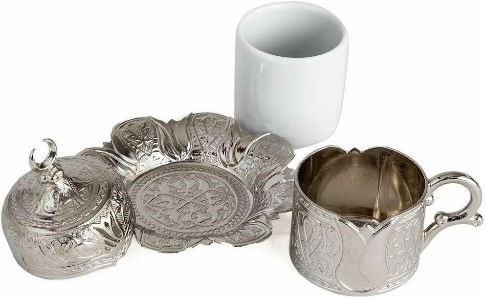 Premium Quality Authentic Anatolian Arabic Copper English Coffee Cup Greek Espresso Cup Made in Turkey