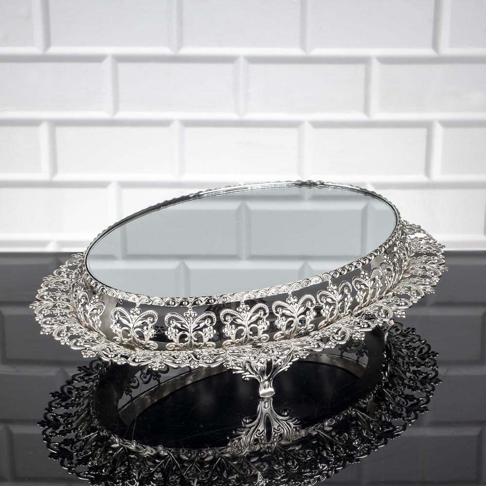 Service Tray Hurrem Style Plate Cake Bell Jar Glass Cookie Macaron Sweet Dessert Serving Tray