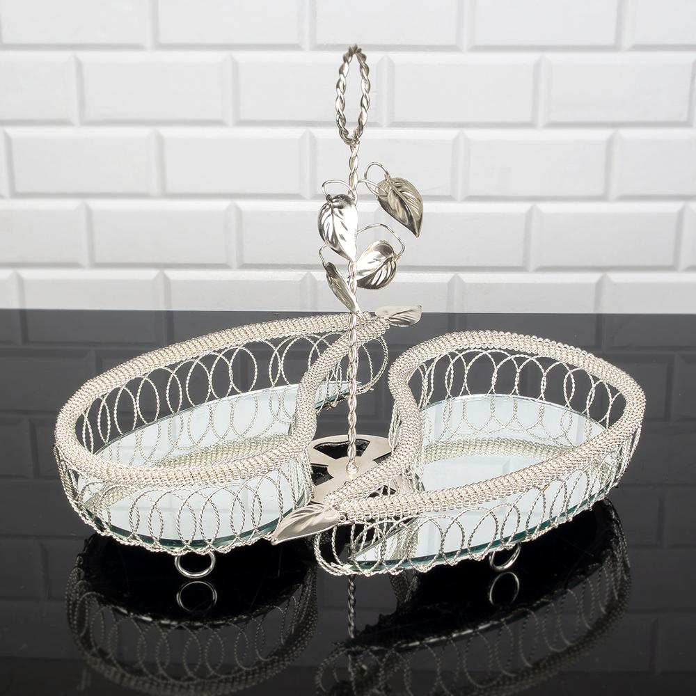 Service Tray Hurrem Style Plate Cake Bell Jar Glass Cookie Macaron Sweet Dessert Serving Tray