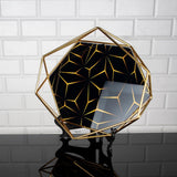 Serving Round Glass Mirror Tray Silver Golden Turkish Ottoman Style Plate Cake Bell Jar Glass Cookie Macaron Sweet Dessert