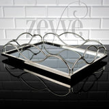 Service Tray Hurrem Style Plate Cake Bell Jar Glass Cookie Macaron Sweet Dessert Serving Tray