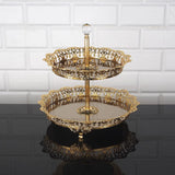 Service Tray Plate Rhinestones 2 Floor Cookie Macaron Sweet Dessert Serving Tray