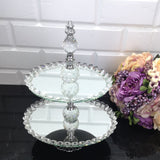 Service Tray Plate Rhinestones 2 Floor Cookie Macaron Sweet Dessert Serving Tray