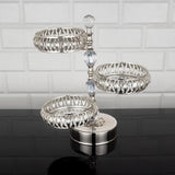 Service Tray Plate Rhinestones 2 Floor Cookie Macaron Sweet Dessert Serving Tray