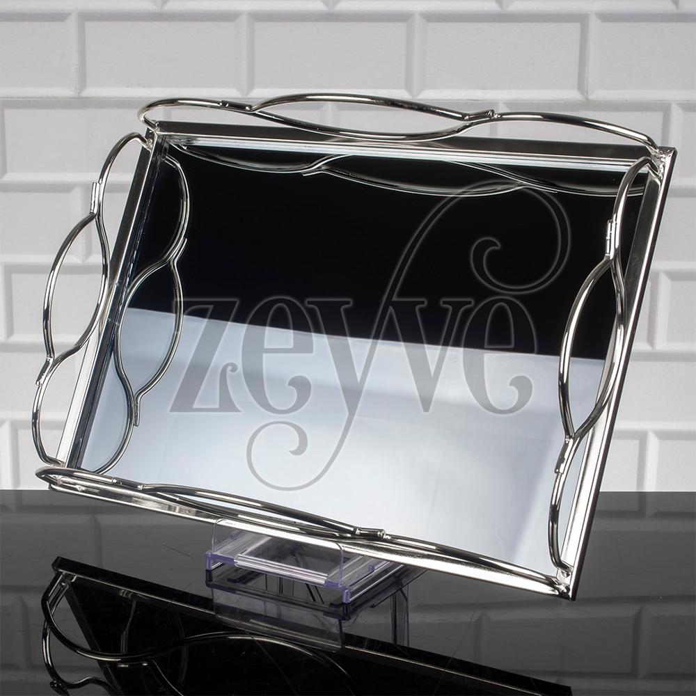 Service Tray Hurrem Style Plate Cake Bell Jar Glass Cookie Macaron Sweet Dessert Serving Tray