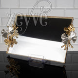 Service Tray Hurrem Style Plate Cake Bell Jar Glass Cookie Macaron Sweet Dessert Serving Tray