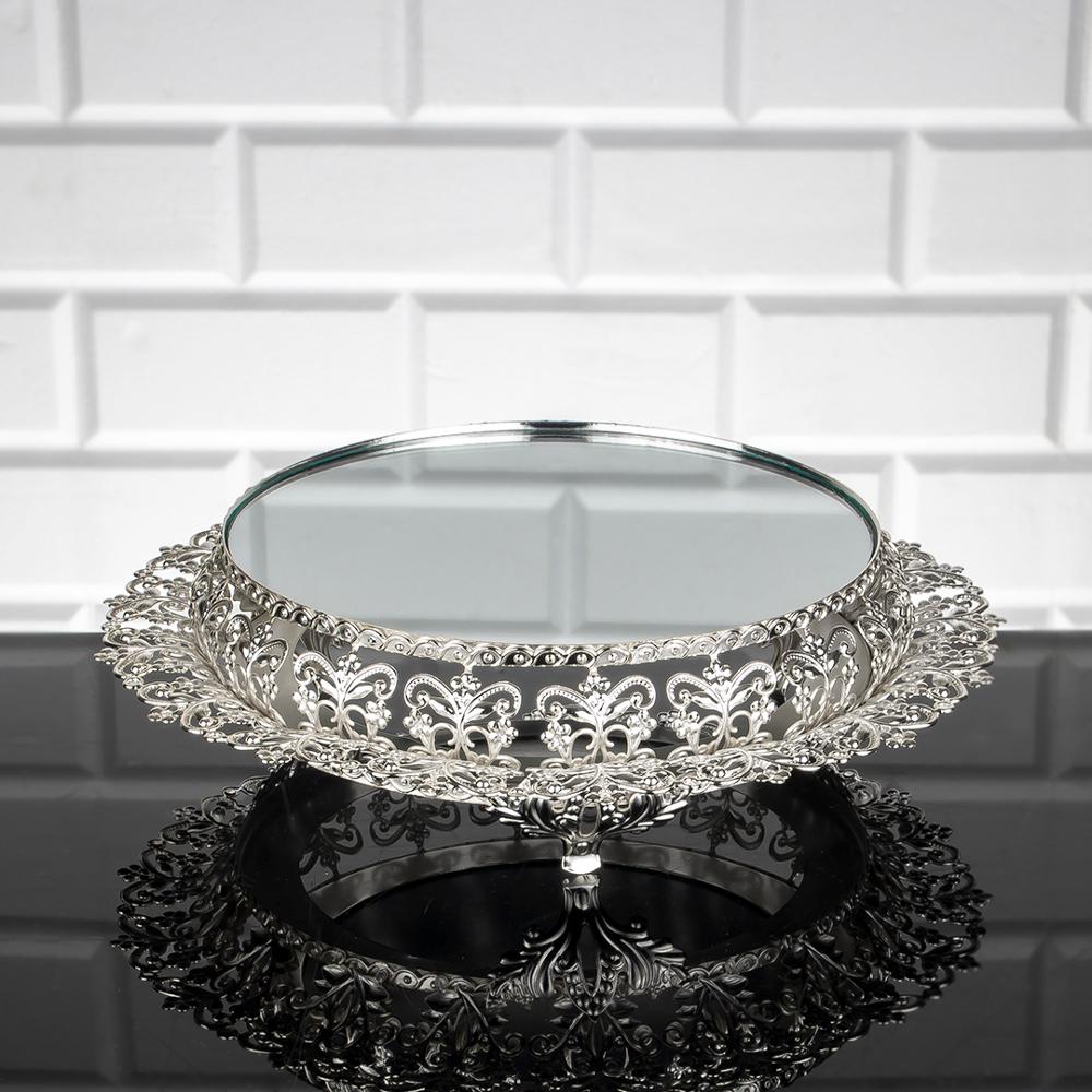 Service Tray Hurrem Style Plate Cake Bell Jar Glass Cookie Macaron Sweet Dessert Serving Tray