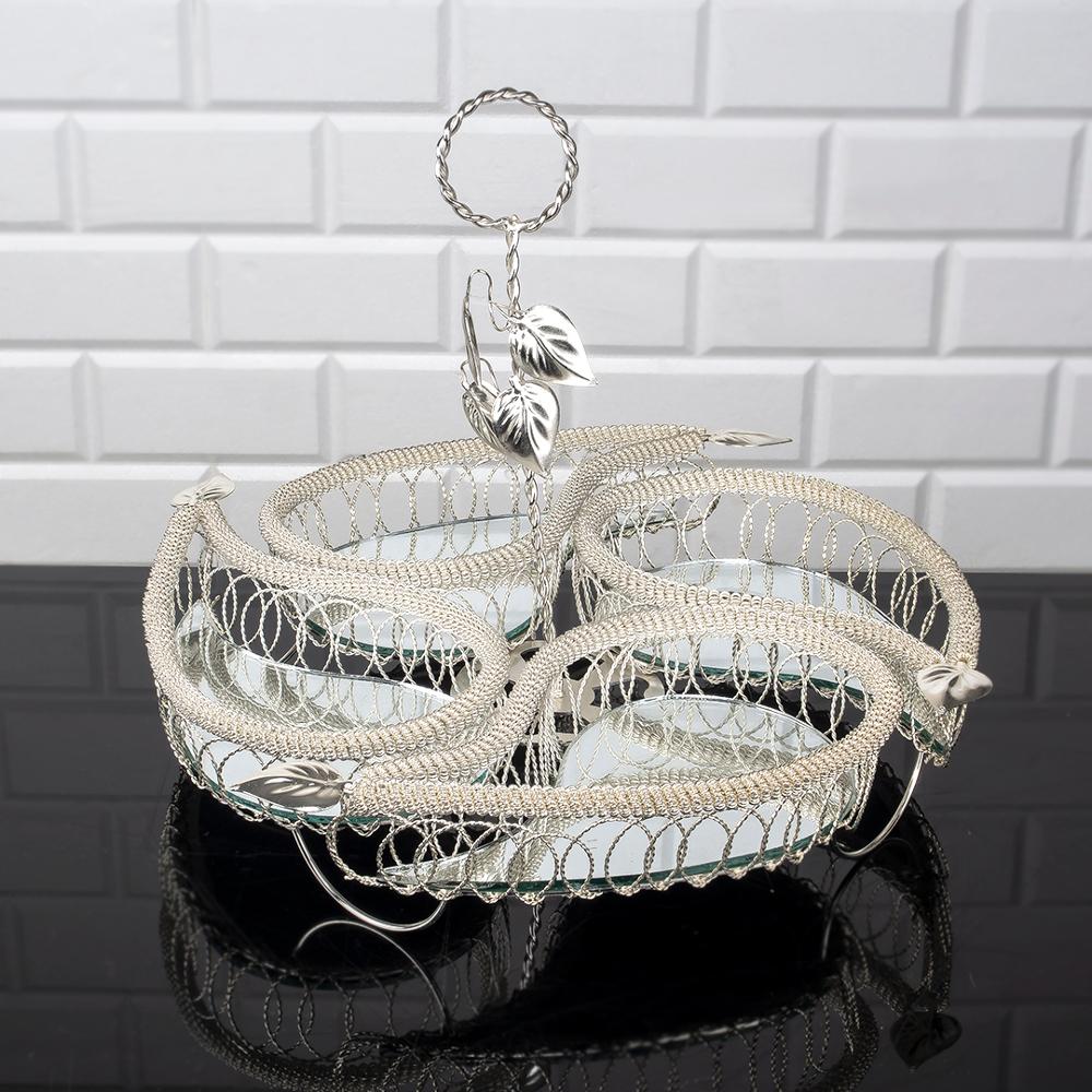 Service Tray Hurrem Style Plate Cake Bell Jar Glass Cookie Macaron Sweet Dessert Serving Tray