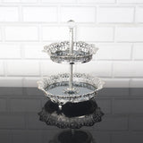 Service Tray Plate Rhinestones 2 Floor Cookie Macaron Sweet Dessert Serving Tray