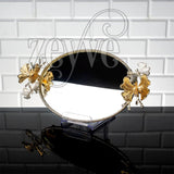 Service Tray Hurrem Style Plate Cake Bell Jar Glass Cookie Macaron Sweet Dessert Serving Tray