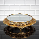 Service Tray Hurrem Style Plate Cake Bell Jar Glass Cookie Macaron Sweet Dessert Serving Tray