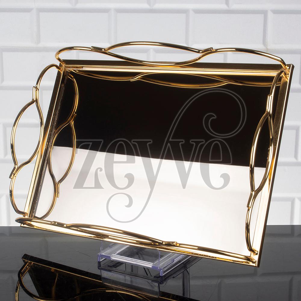 Service Tray Hurrem Style Plate Cake Bell Jar Glass Cookie Macaron Sweet Dessert Serving Tray