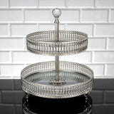 Service Tray Plate Rhinestones 2 Floor Cookie Macaron Sweet Dessert Serving Tray