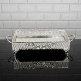 Service Rectangle Square Tray Golden Silver Big Medium Small Hurrem Turkish Ottoman Style Plate Cake Glass Cookie Sweet Dessert