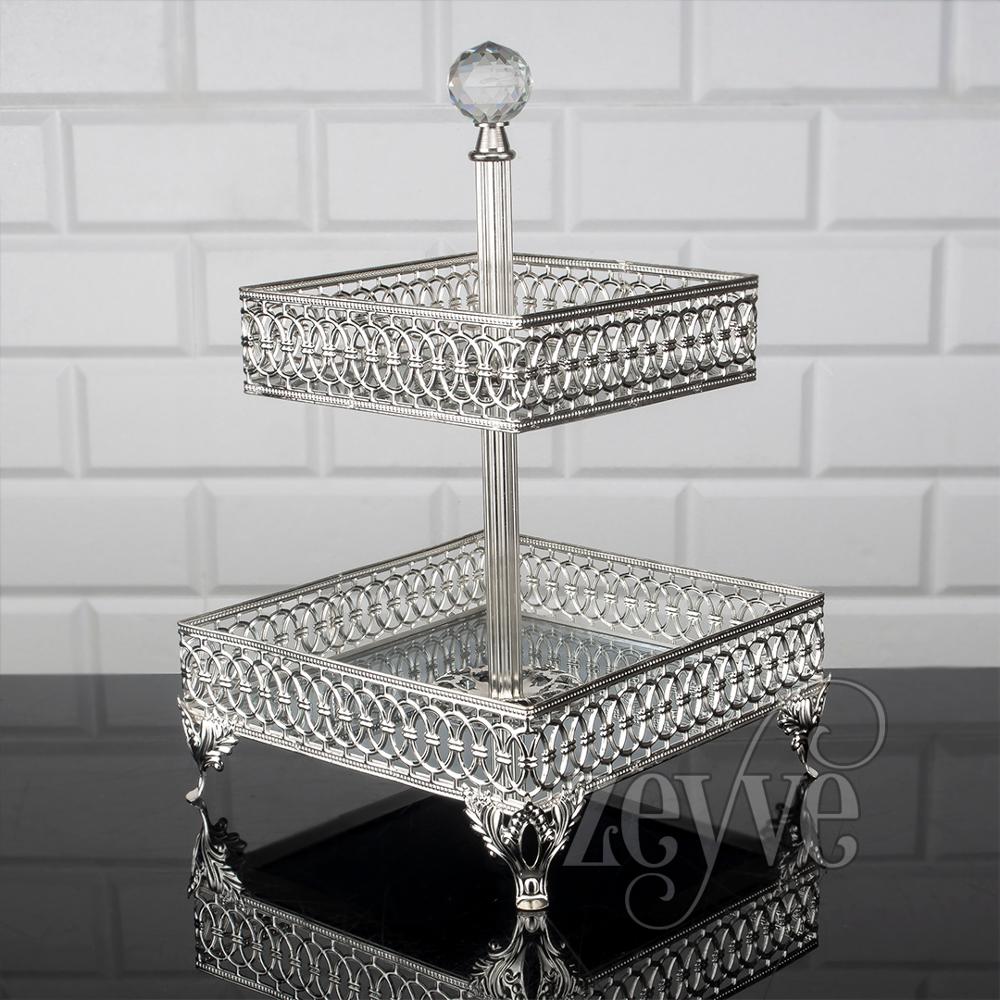 Dienblad Plaat Steentjes 2 Vloer Cookie Macaron Zoet Dessert Dienblad