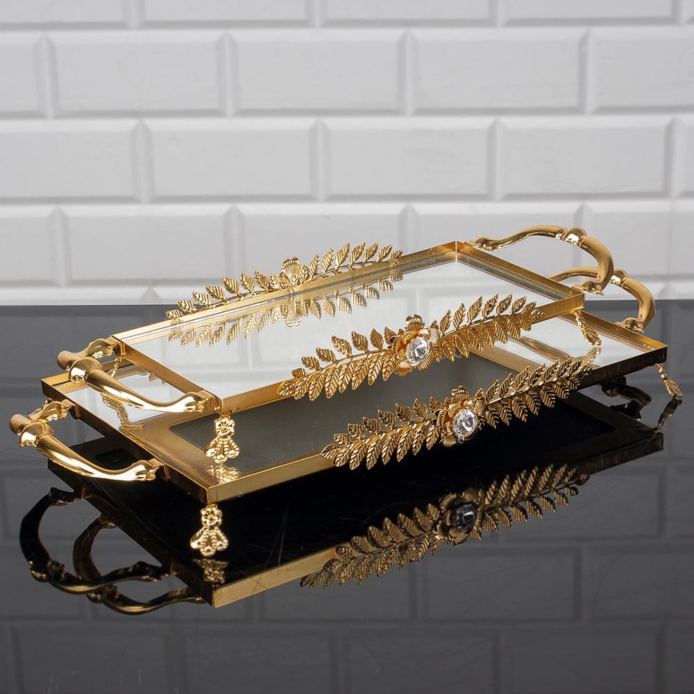 Service Tray Hurrem Style Plate Cake Bell Jar Glass Cookie Macaron Sweet Dessert Serving Tray