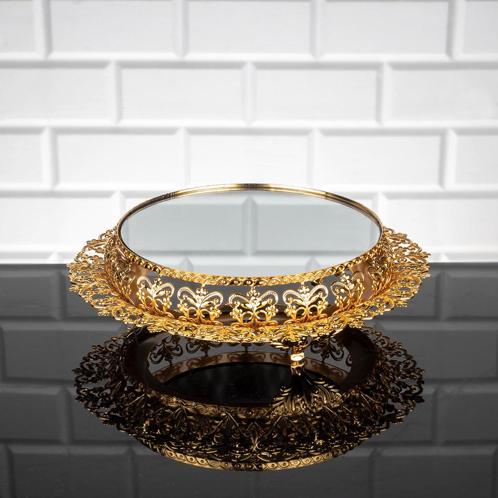 Service Tray Hurrem Style Plate Cake Bell Jar Glass Cookie Macaron Sweet Dessert Serving Tray