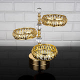 Service Tray Plate Rhinestones 2 Floor Cookie Macaron Sweet Dessert Serving Tray