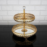 Service Tray Plate Rhinestones 2 Floor Cookie Macaron Sweet Dessert Serving Tray