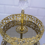 Service Tray Plate Rhinestones 2 Floor Cookie Macaron Sweet Dessert Serving Tray