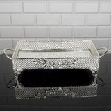 Service Rectangle Square Tray Golden Silver Big Medium Small Hurrem Turkish Ottoman Style Plate Cake Glass Cookie Sweet Dessert