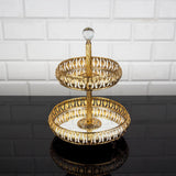 Service Tray Plate Rhinestones 2 Floor Cookie Macaron Sweet Dessert Serving Tray