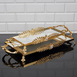 Service Tray Hurrem Style Plate Cake Bell Jar Glass Cookie Macaron Sweet Dessert Serving Tray