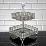 Service Tray Plate Rhinestones 2 Floor Cookie Macaron Sweet Dessert Serving Tray