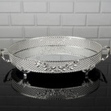 Serving Oval Tray Golden Silver Big Medium Small Hurrem Turkish Ottoman Style Plate Cake Glass Cookie Sweet Dessert