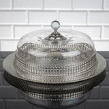 Service Tray Hurrem Style Plate Cake Bell Jar Glass Cookie Macaron Sweet Dessert Serving Tray