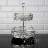 Service Tray Plate Rhinestones 2 Floor Cookie Macaron Sweet Dessert Serving Tray