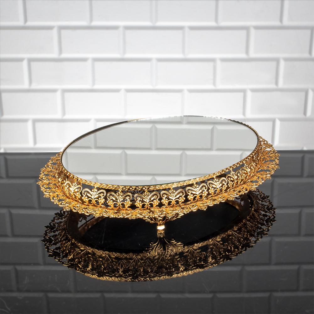 Service Tray Hurrem Style Plate Cake Bell Jar Glass Cookie Macaron Sweet Dessert Serving Tray