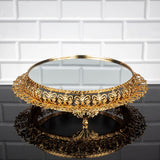 Service Tray Hurrem Style Plate Cake Bell Jar Glass Cookie Macaron Sweet Dessert Serving Tray