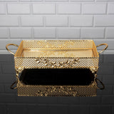 Service Rectangle Square Tray Golden Silver Big Medium Small Hurrem Turkish Ottoman Style Plate Cake Glass Cookie Sweet Dessert
