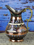 Athentic Copper Turkish Water Pitcher Erzincan Hand Hammered Model Juice Jug Pure 2 Lt (70 floz)