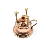 Brass Handmade Copper Turkish Coffee Maker Alcohol Burner Brewing English Coffee Using Traditional Tabletop Burner