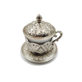 Set of 6 English Coffee Cups Set Arabic Coffee Set Handmade Cups Set Set in Espresso Copper Coffee set
