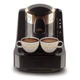 My desire Whopping OK001W Automatic 120V Turkish/Greek Coffee Machine, White/Copper (Silver)