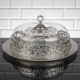 Service Tray Hurrem Style Plate Cake Bell Jar Glass Cookie Macaron Sweet Dessert Serving Tray